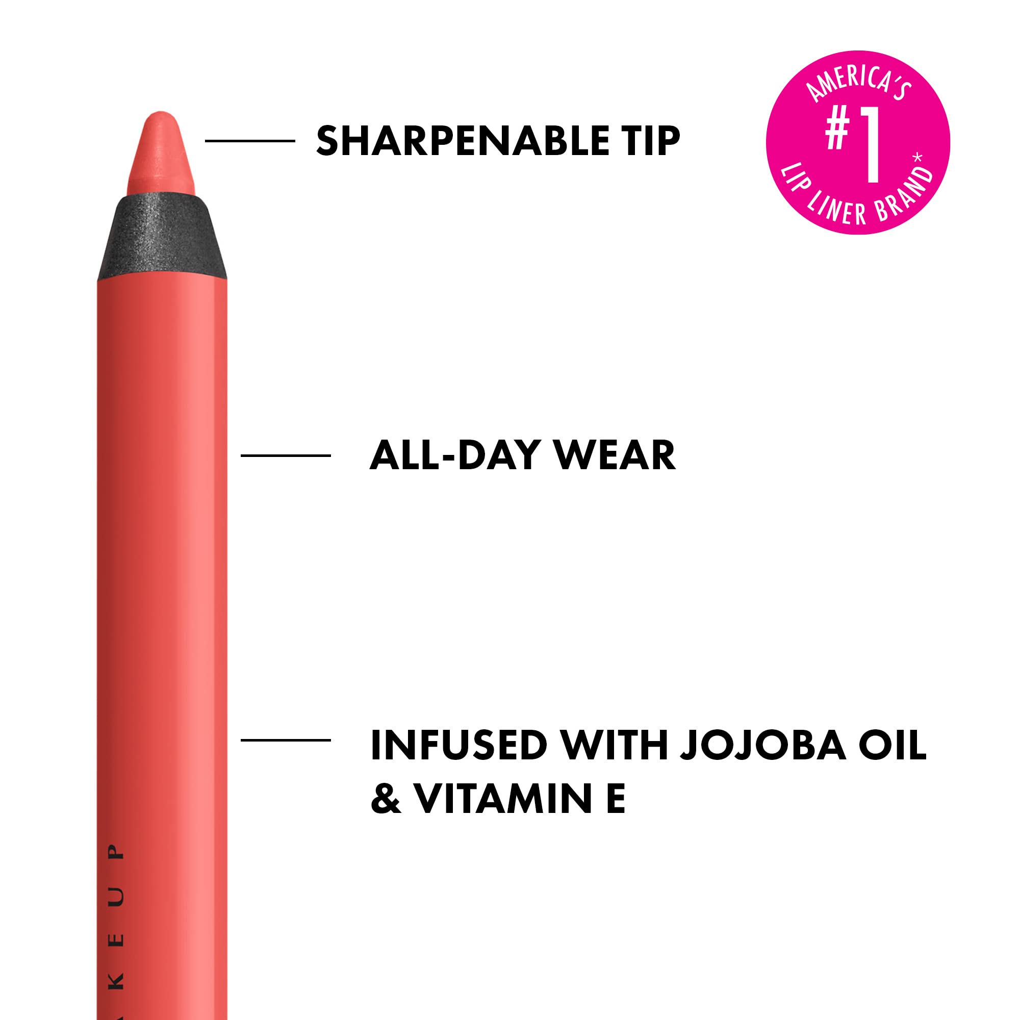 NYX PROFESSIONAL MAKEUP pencil tip close-up showing creamy glide benefit