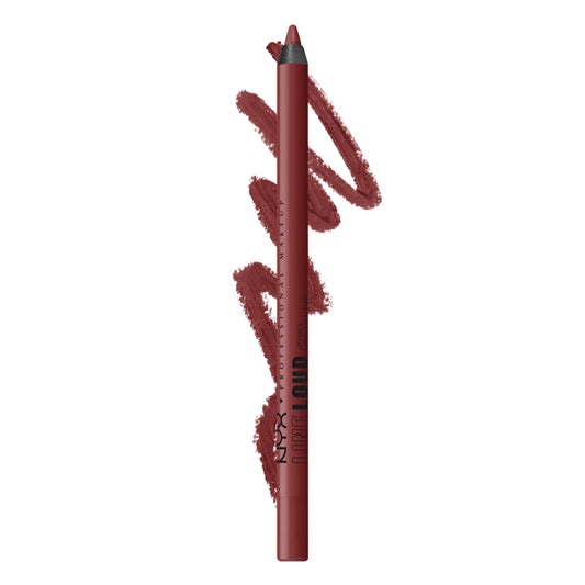 NYX PROFESSIONAL MAKEUP front packaging showing the Ten Out Of Ten lip liner and branding