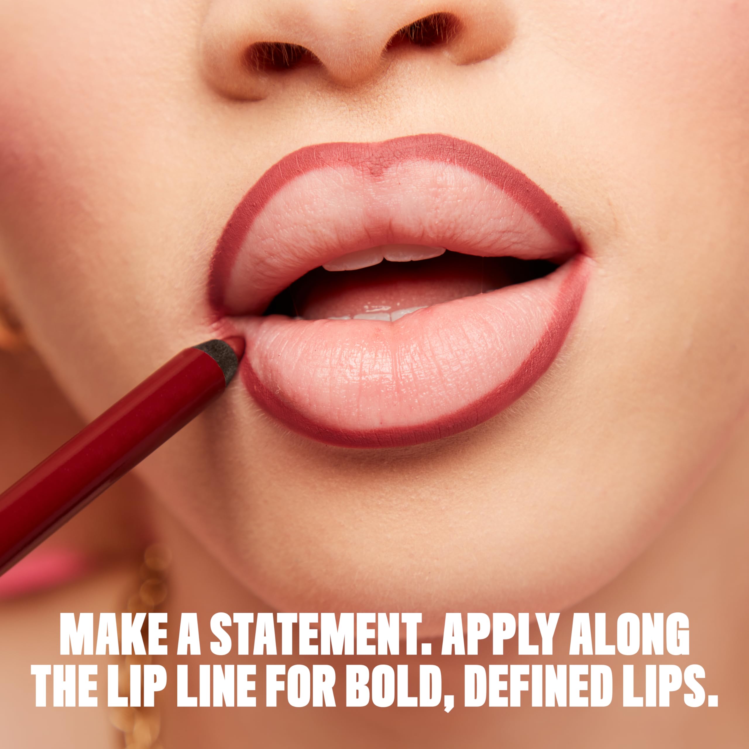 NYX PROFESSIONAL MAKEUP closeup of lips wearing Ten Out Of Ten highlighting soft matte finish