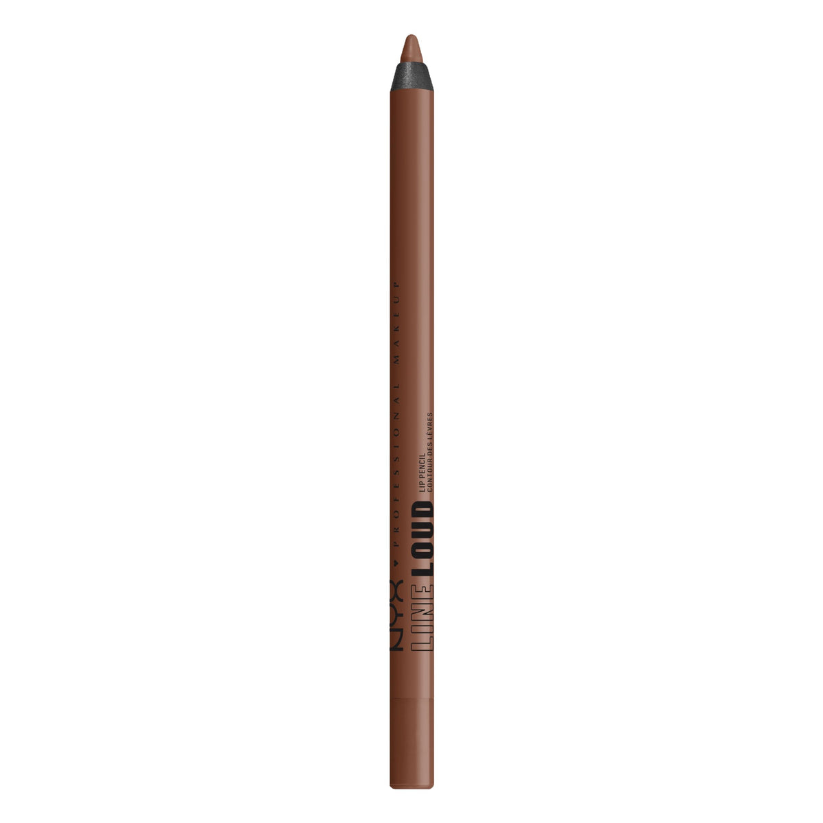NYX PROFESSIONAL MAKEUP Line Loud pencil front packaging shows color and shade for precise selection