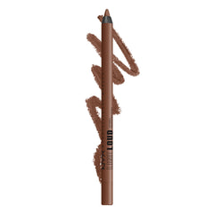 NYX PROFESSIONAL MAKEUP Line Loud pencil tip close-up displaying creamy texture for smooth glide