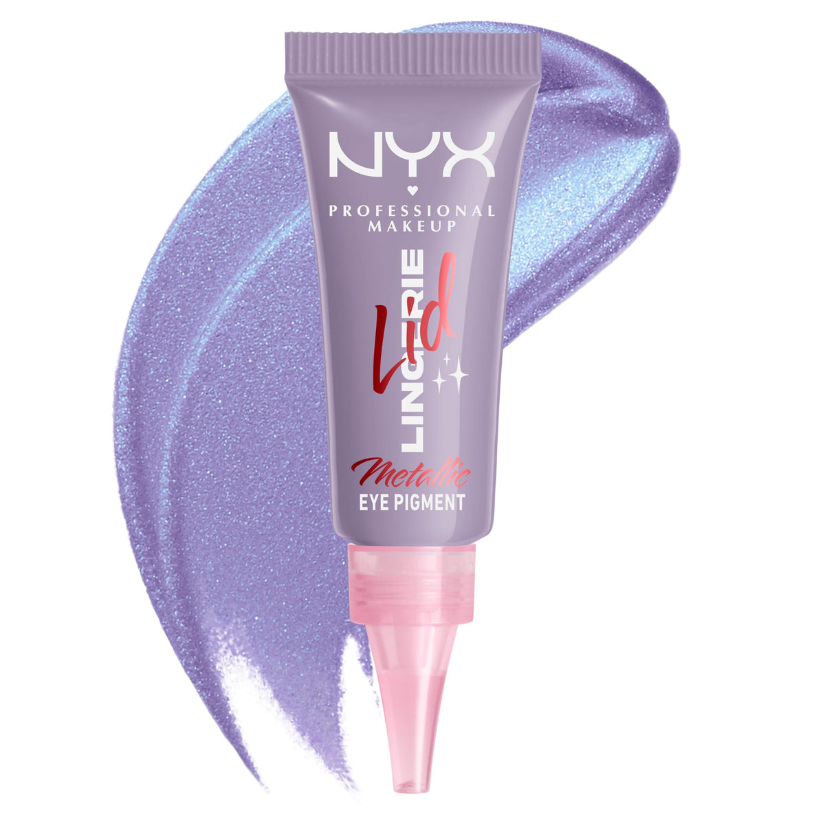 NYX Lid Lingerie front view showing compact cream pigment and quick application