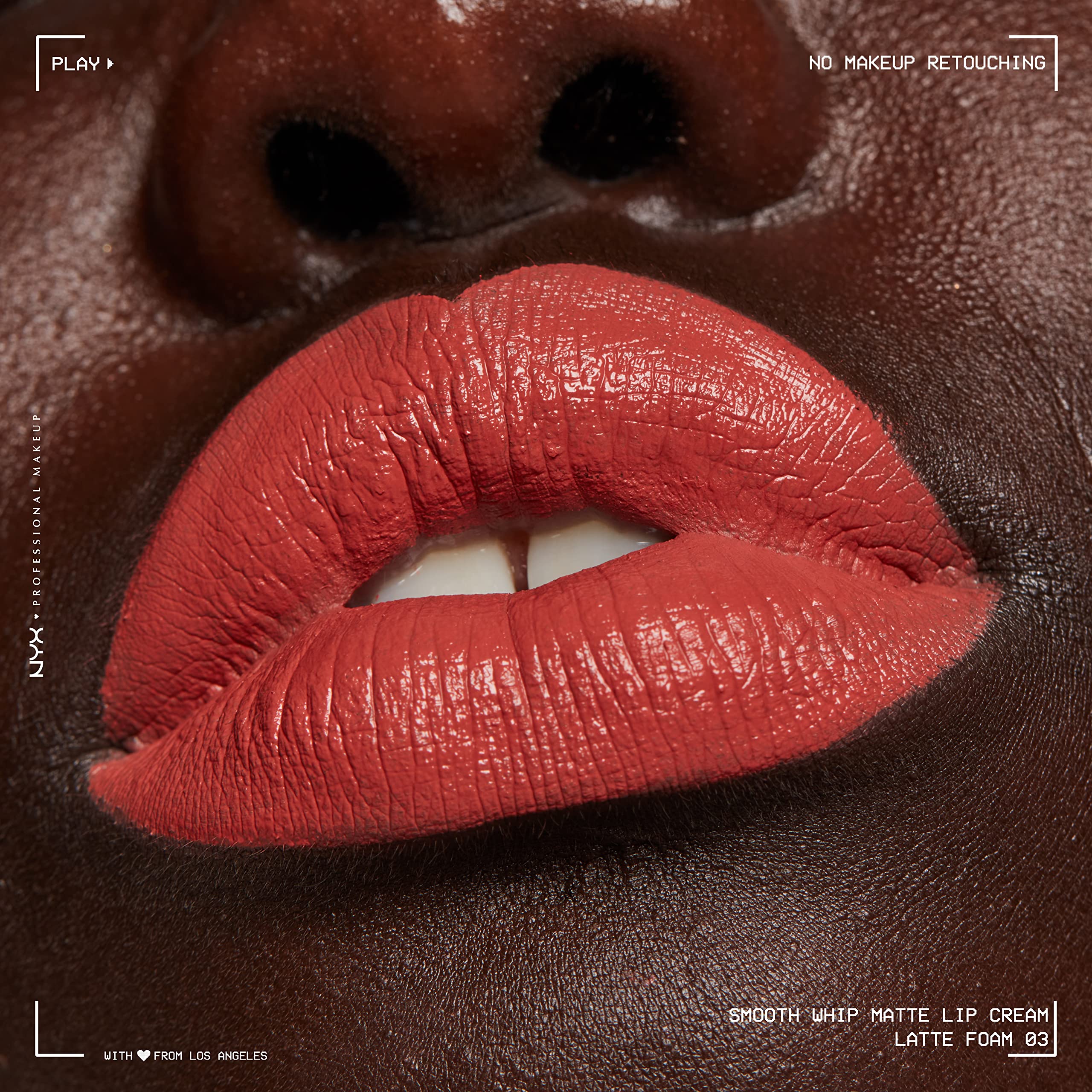 NYX PROFESSIONAL MAKEUP model applying lip cream demonstrating smooth even coverage