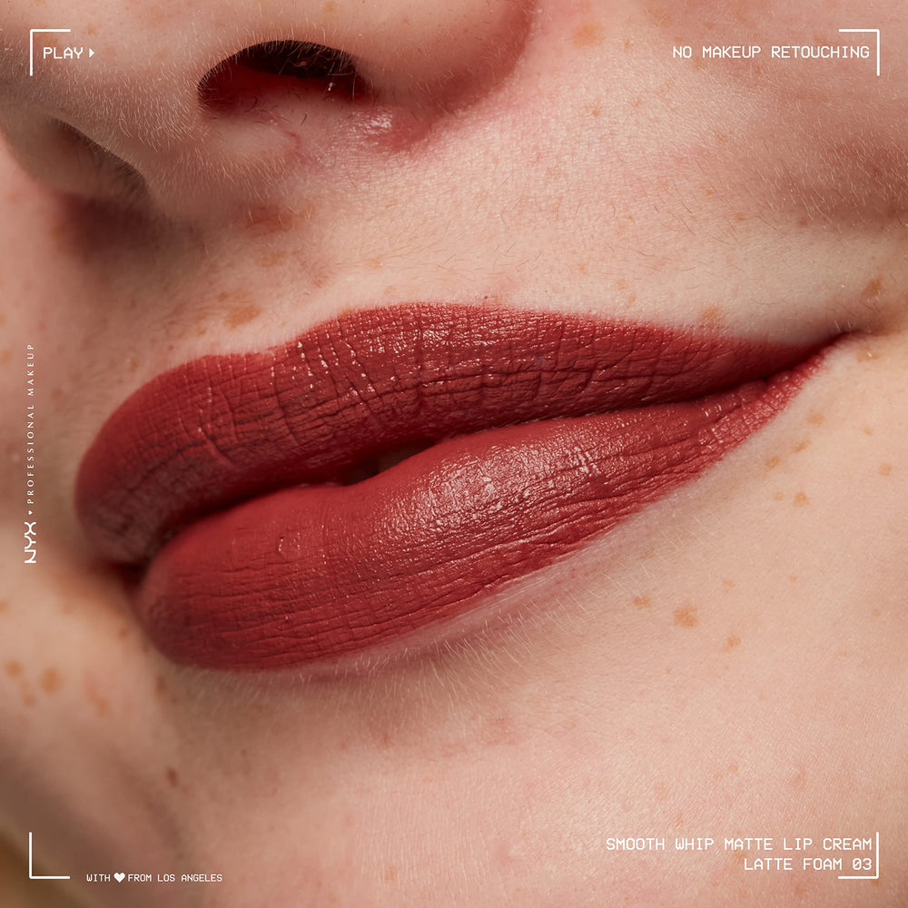NYX PROFESSIONAL MAKEUP paired with lip liner showing enhanced definition benefit