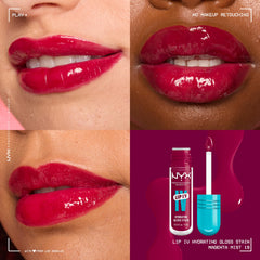 NYX PROFESSIONAL MAKEUP close-up of drip-shaped applicator delivering precise color