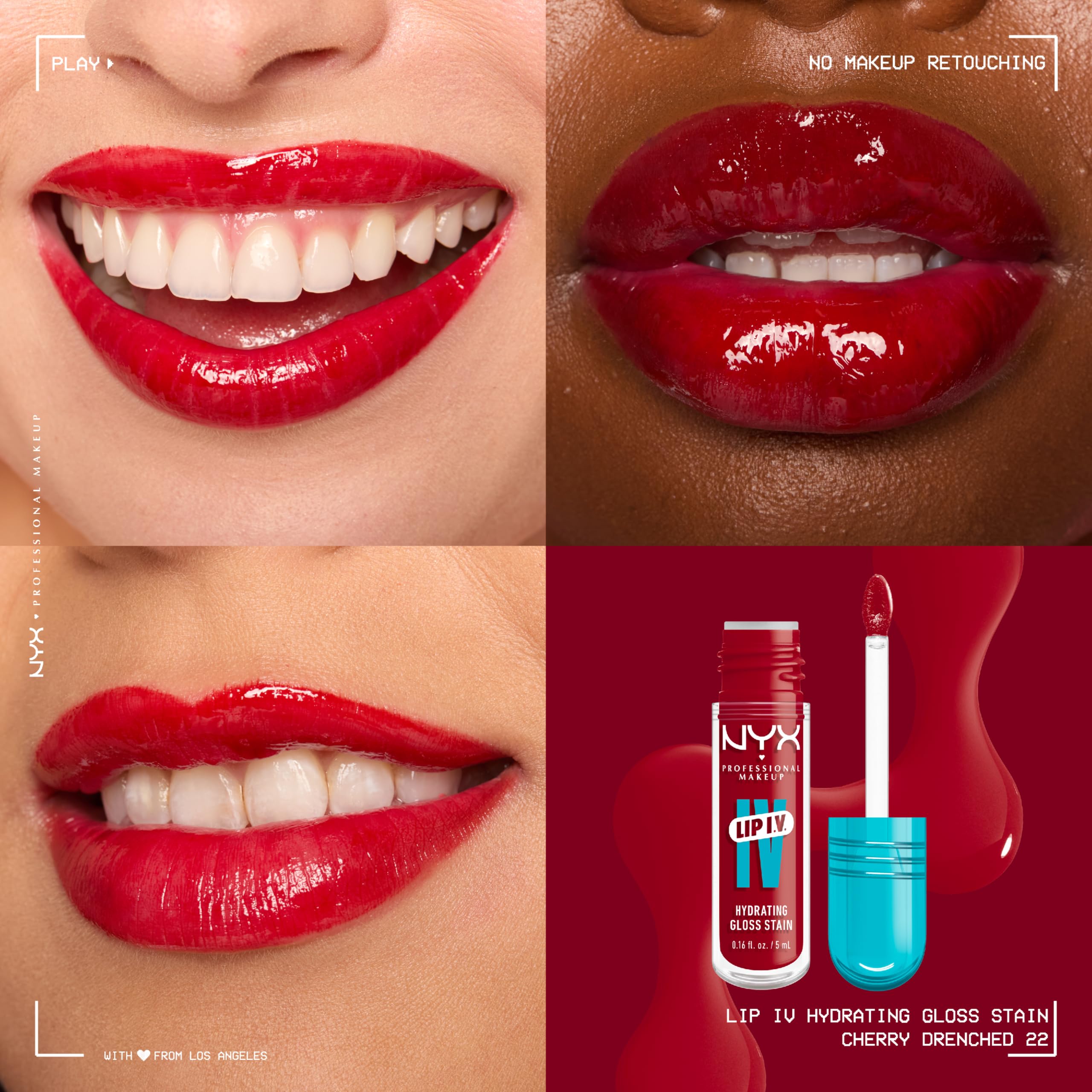 NYX PRODUCT drip-shaped applicator close-up for precise, mess-free application