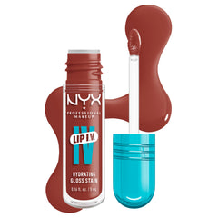 NYX PROFESSIONAL MAKEUP front packaging showing Drippin' Nude benefits