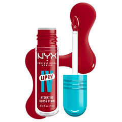 NYX PRODUCT lifestyle model wearing Cherry Drenched for confident day-to-night look