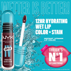 NYX Lip IV mauve n moist swatches on arm showing pigment payoff and hydration