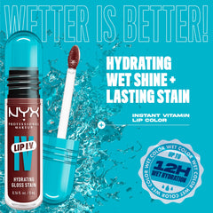 NYX PROFESSIONAL MAKEUP texture swipe on arm showing pigment and hydrating finish
