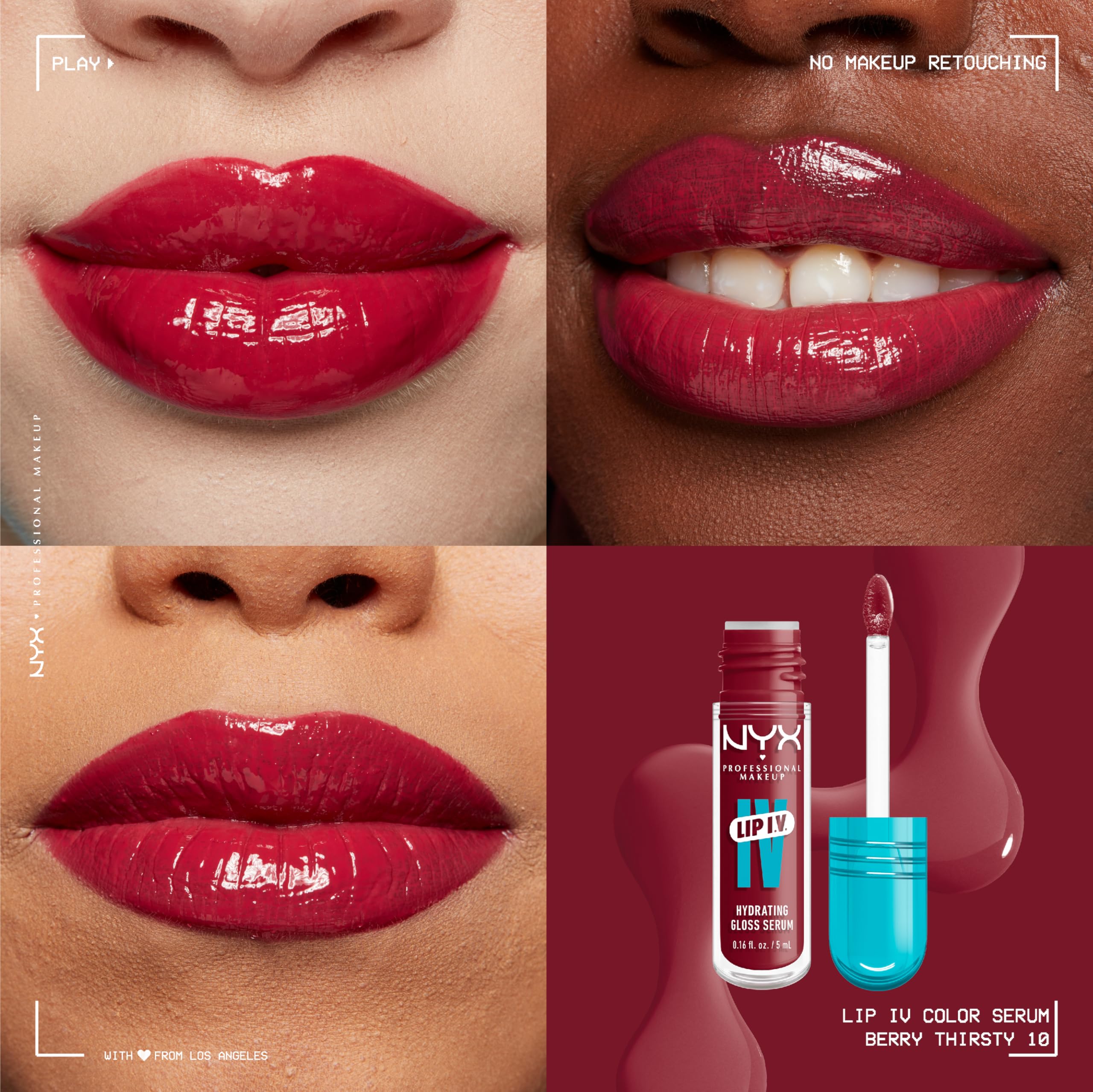 NYX Lip IV wand applicator closeup highlighting precision and smooth glide