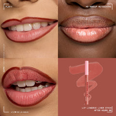 NYX PROFESSIONAL MAKEUP swatches of After Hours on arm, demonstrates true warm rose payoff