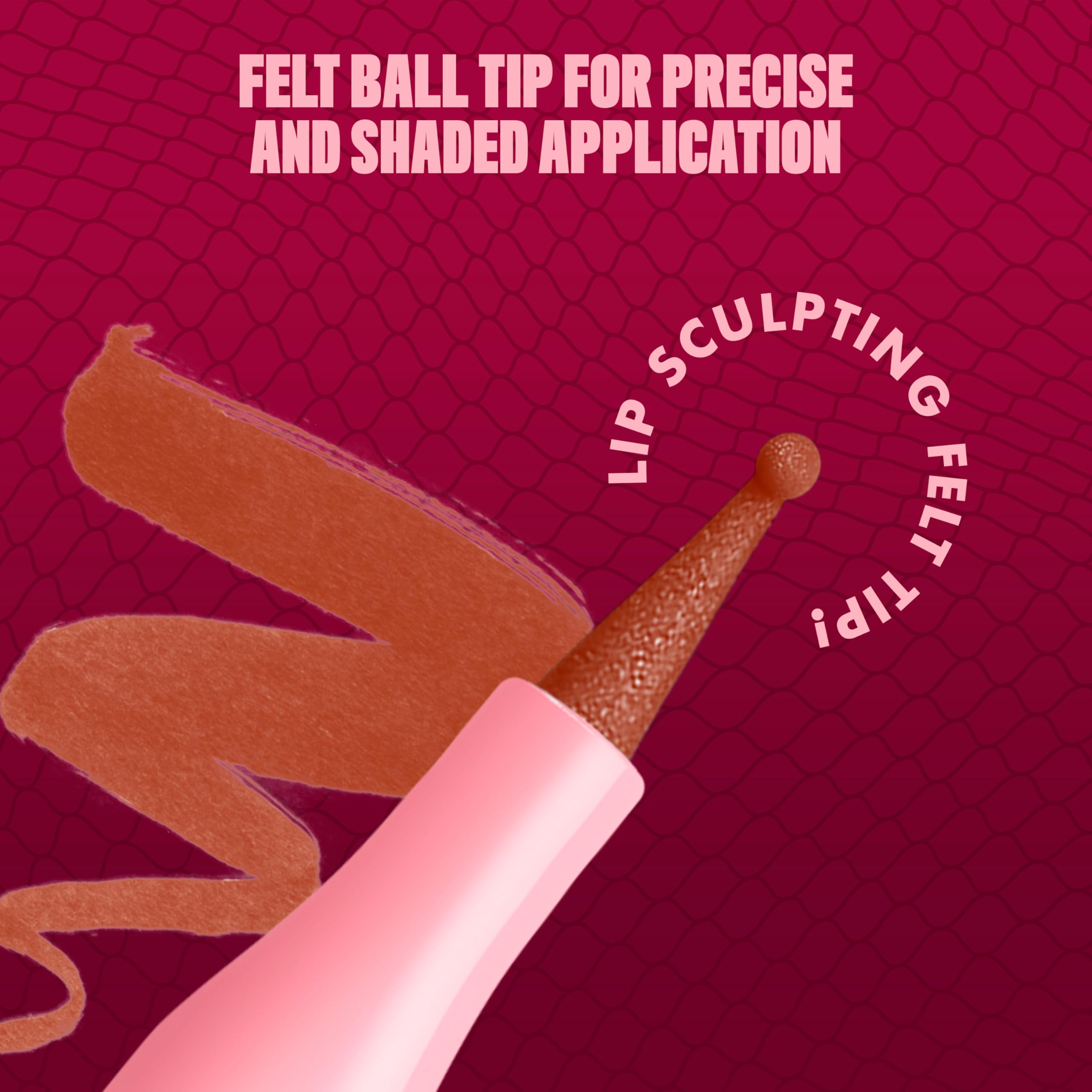 NYX PROFESSIONAL MAKEUP lip look close-up illustrating longwear finish