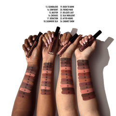 NYX PROFESSIONAL MAKEUP swatch on wrist showing true greige nude and blendability