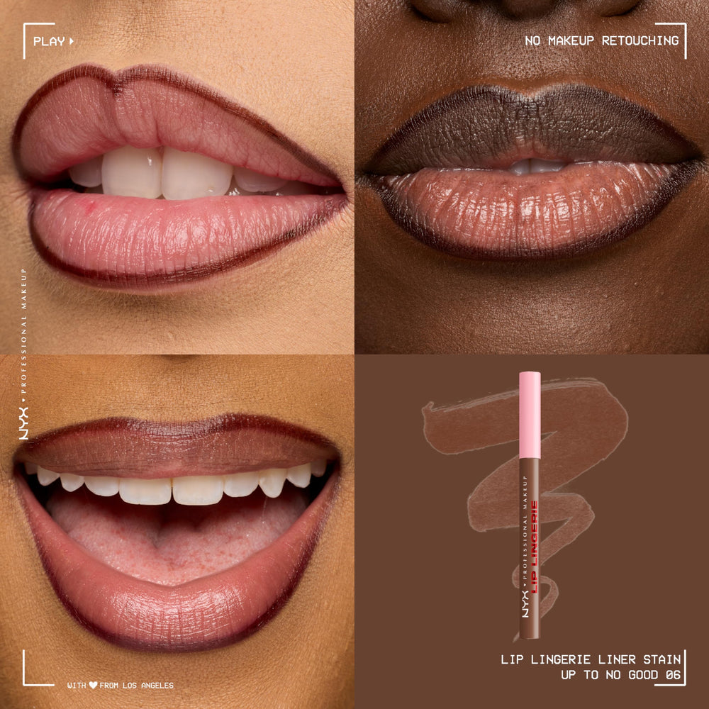 NYX PROFESSIONAL MAKEUP multiple shade swatches on arm to compare wearable colors