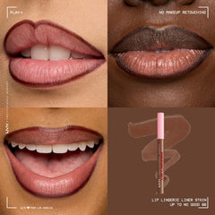 NYX PROFESSIONAL MAKEUP multiple shade swatches on arm to compare wearable colors