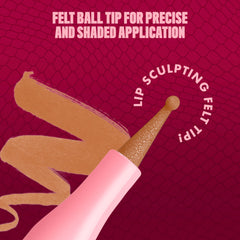 NYX PROFESSIONAL MAKEUP close-up on lips demonstrating smooth, seamless nude sculpting benefit