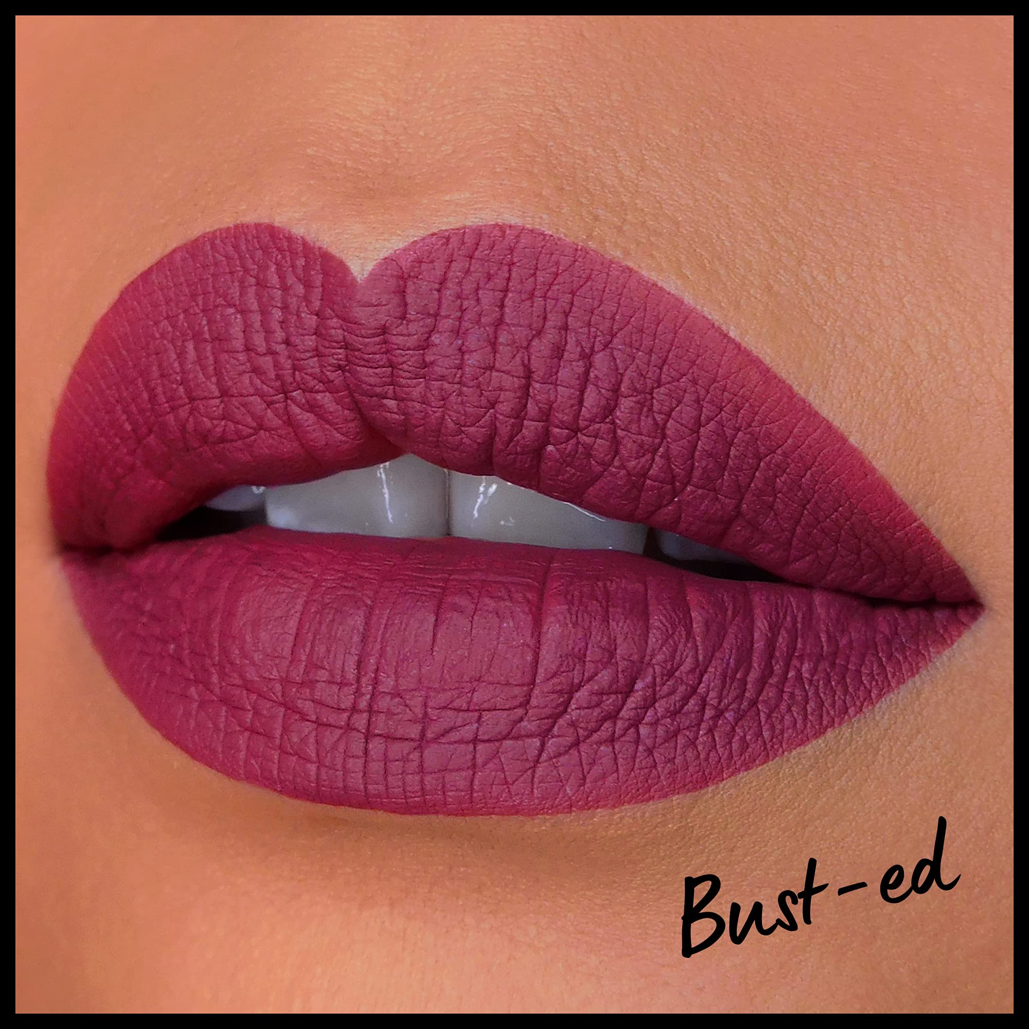 NYX PROFESSIONAL MAKEUP color swatch on arm showing true purple-mauve payoff