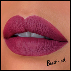 NYX PROFESSIONAL MAKEUP color swatch on arm showing true purple-mauve payoff
