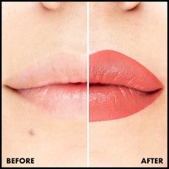 NYX PROFESSIONAL MAKEUP close-up on lips demonstrating smooth matte finish
