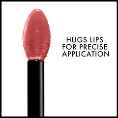 NYX Professional Makeup model lips wearing Xxpose Me showing flattering peach-pink payoff