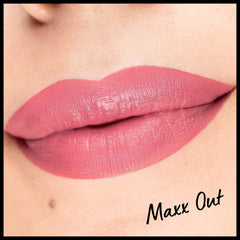 NYX PROFESSIONAL MAKEUP arm swatch showing true Maxx Out cool pink color
