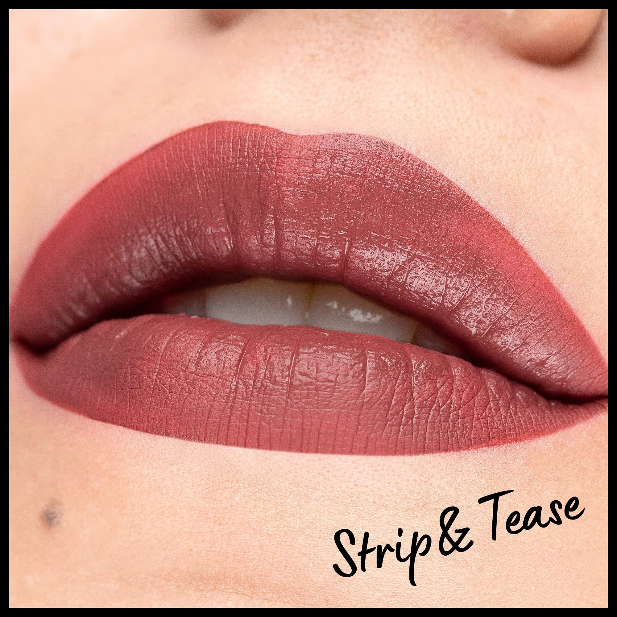 NYX Professional Makeup swatch on skin illustrating true brown-plum color payoff