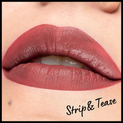 NYX Professional Makeup swatch on skin illustrating true brown-plum color payoff
