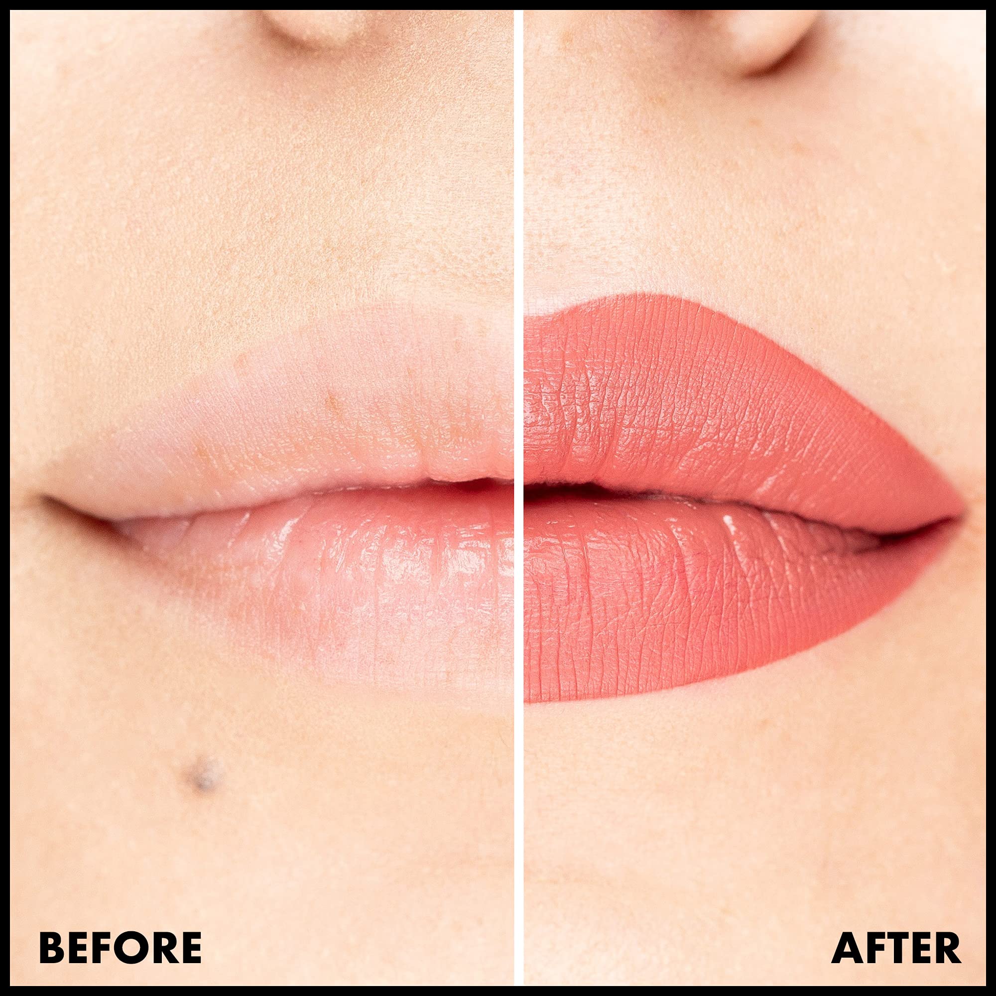 NYX PROFESSIONAL MAKEUP close-up on model lips demonstrating smooth matte coverage