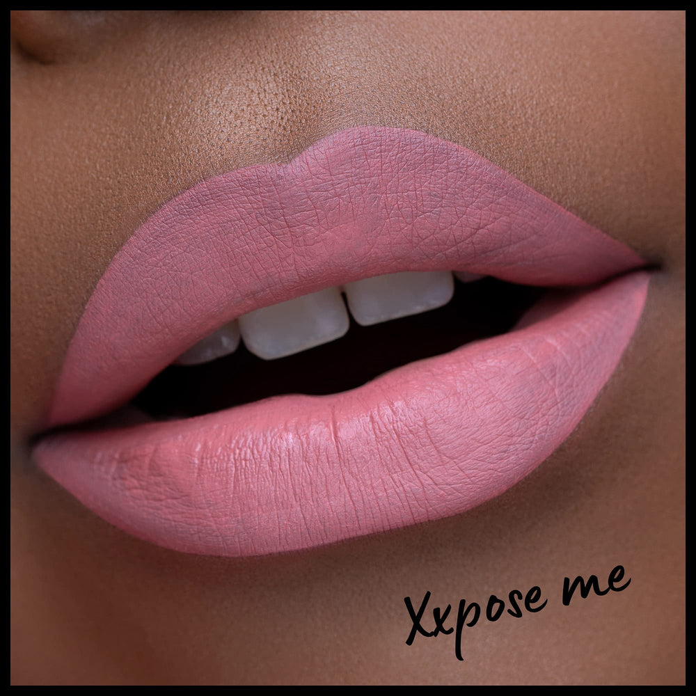 NYX Professional Makeup texture swipe on skin showing creamy matte finish and true color
