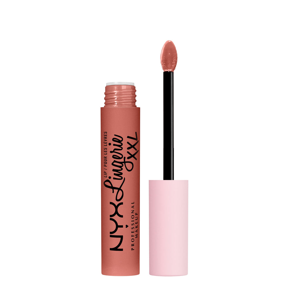 NYX PROFESSIONAL MAKEUP front packaging showing peach nude shade and branding benefits