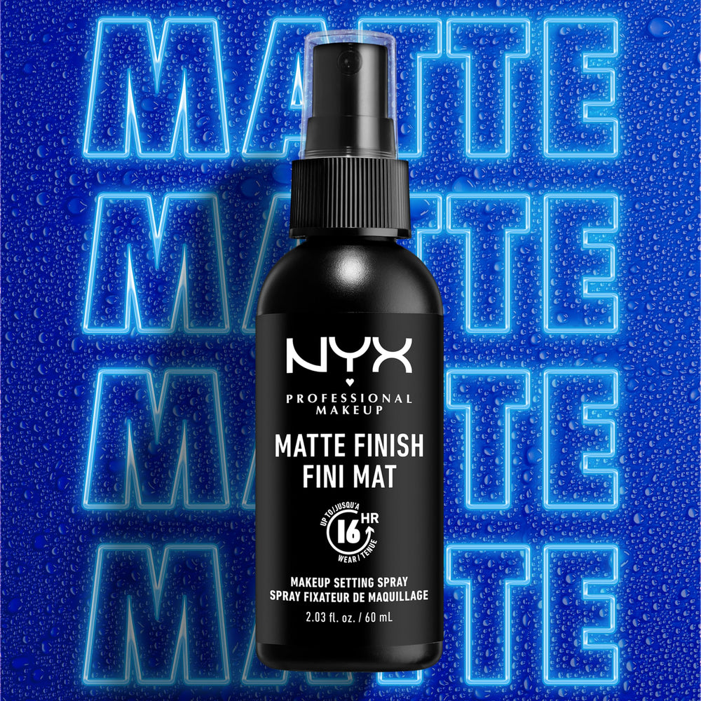 NYX PROFESSIONAL MAKEUP spray on dressing table lifestyle scene implying everyday usability