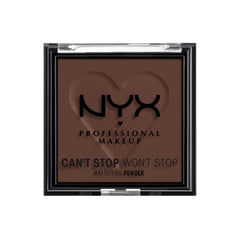 NYX PROFESSIONAL MAKEUP compact front view showing slim travel-ready benefit