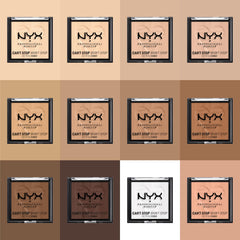 NYX PROFESSIONAL MAKEUP label close-up showing shade name Rich and ingredient clarity