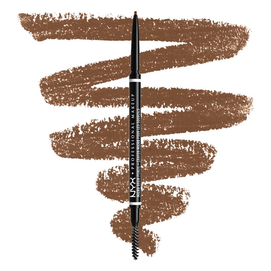 NYX PROFESSIONAL MAKEUP front packaging showing pencil and color swatch for easy selection
