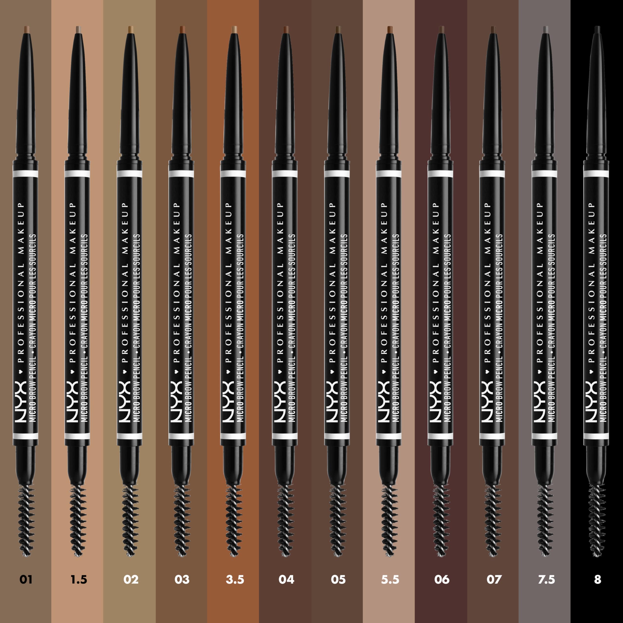 NYX PROFESSIONAL MAKEUP skin swatches showing Brunette shade matching options