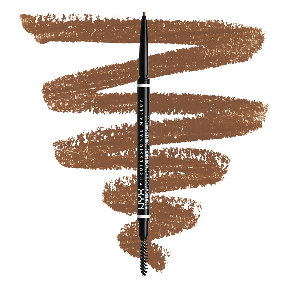 NYX PROFESSIONAL MAKEUP front packaging showing auburn pencil and benefits