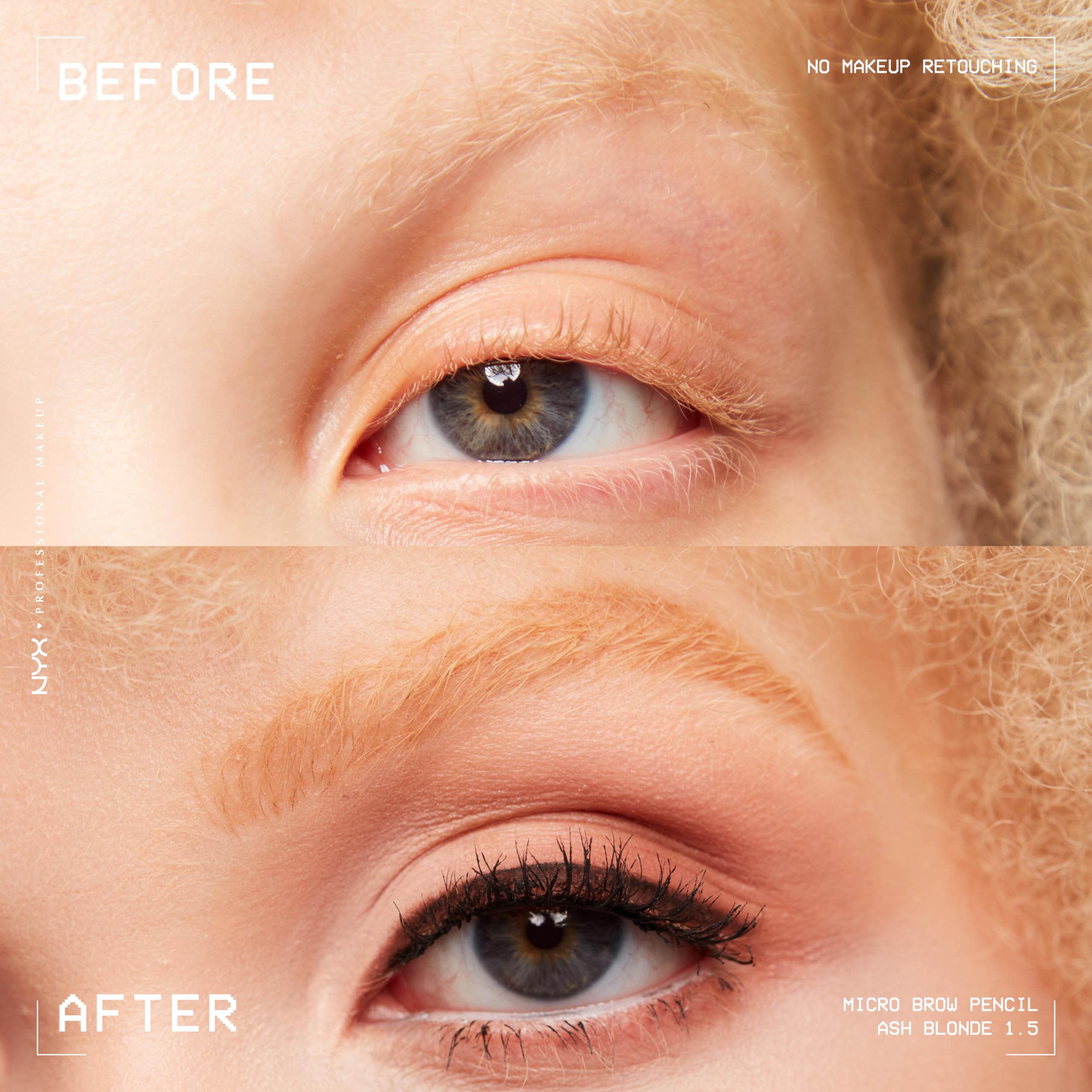 NYX PROFESSIONAL MAKEUP spoolie detail demonstrating effortless blending benefit