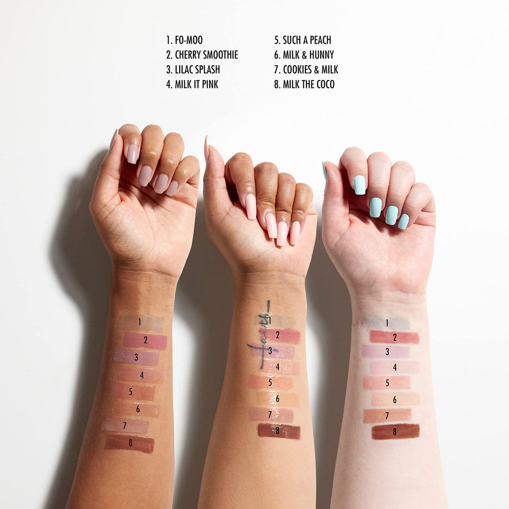 NYX PROFESSIONAL MAKEUP gloss beside coin to show product size and travel-friendly benefit