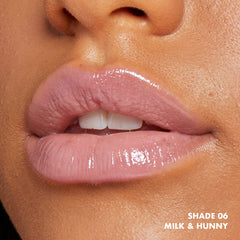 NYX PROFESSIONAL MAKEUP texture swatch on skin showing buildable milky color