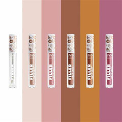 NYX PROFESSIONAL MAKEUP gloss worn on lips in lifestyle shot enhances shine and plumping effect
