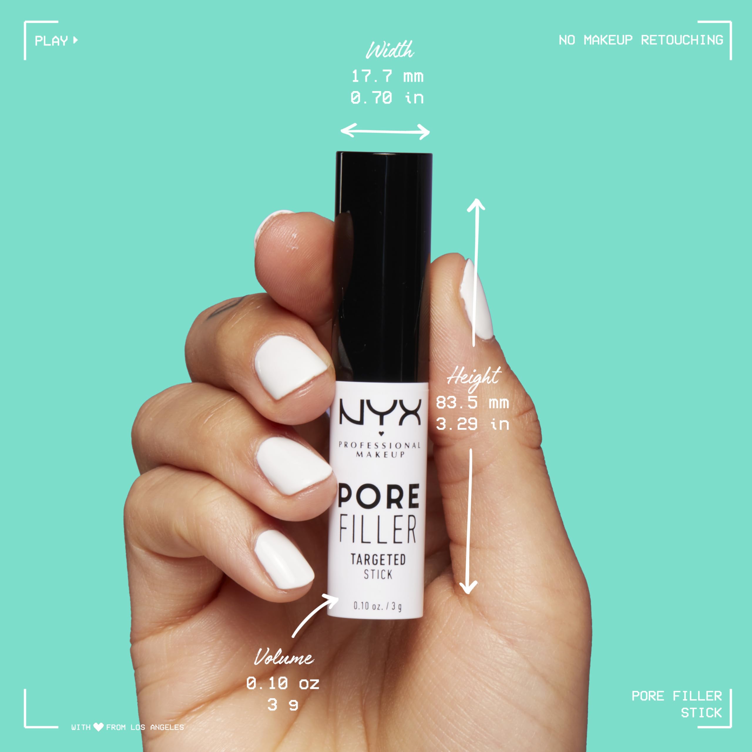 NYX PROFESSIONAL MAKEUP on bathroom counter in lifestyle setting indicating quick touch-up benefit