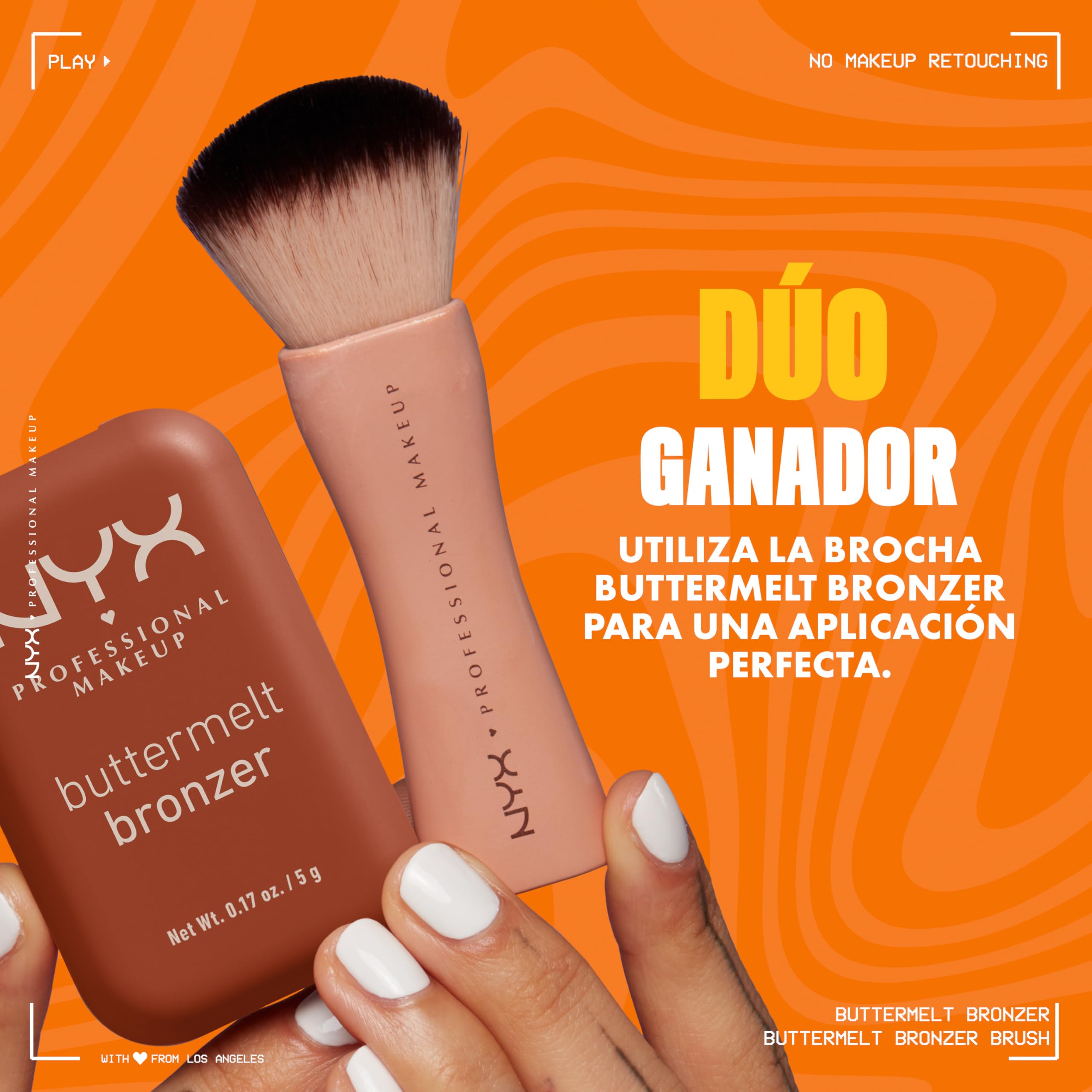 NYX PROFESSIONAL MAKEUP lifestyle portrait wearing bronzer for warm glow and all-day confidence benefit