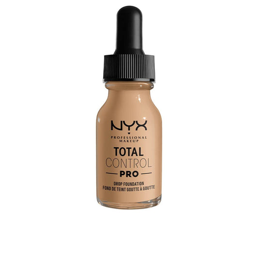 NYX PROFESSIONAL MAKEUP Pro Drop Foundation in Buff front bottle showing dropper and label for precise application