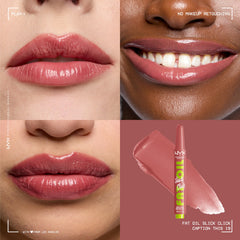 NYX PROFESSIONAL MAKEUP open click tip dispenses measured balm for clean application benefit