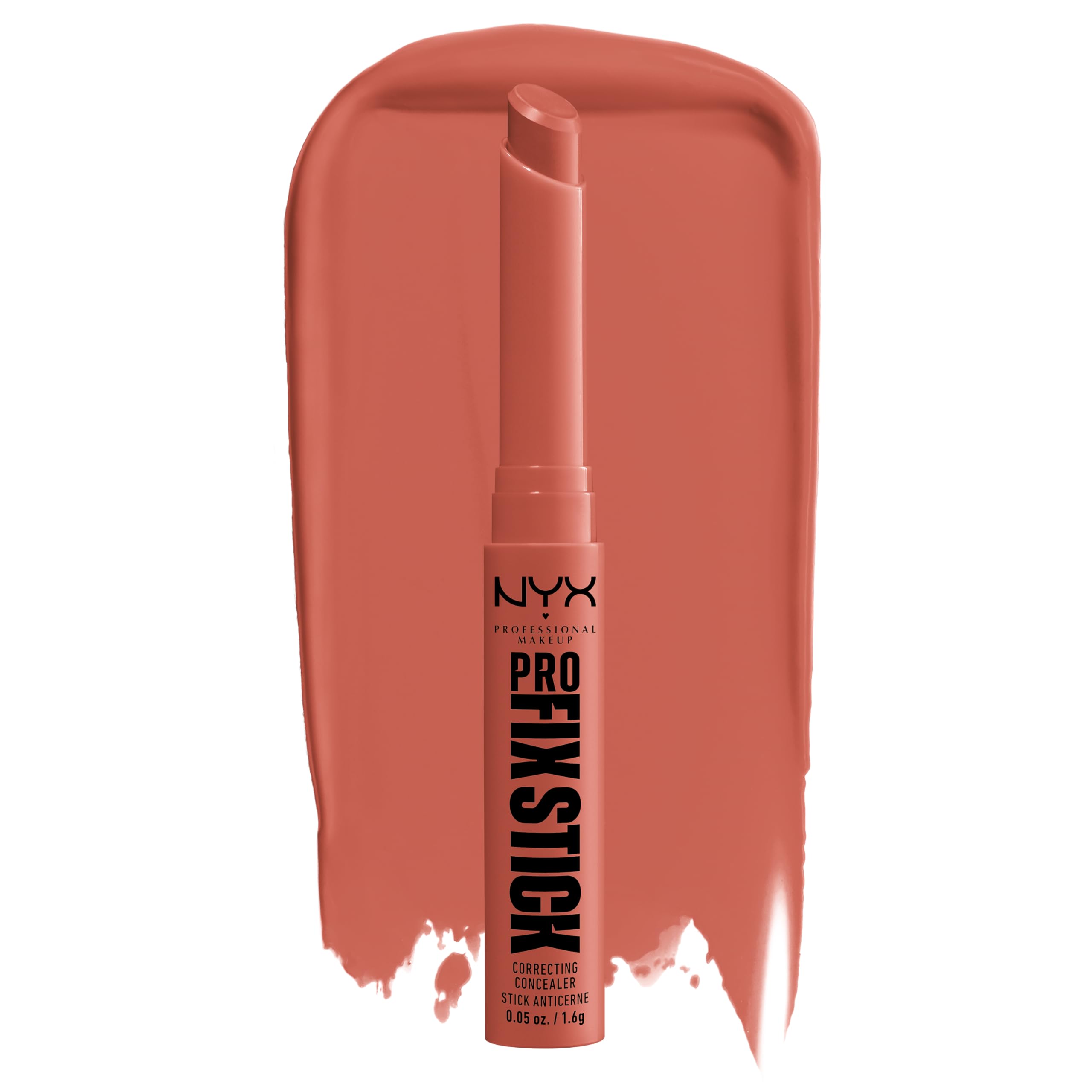 NYX Professional Makeup front packaging showing Apricot corrector and benefit of quick color correction