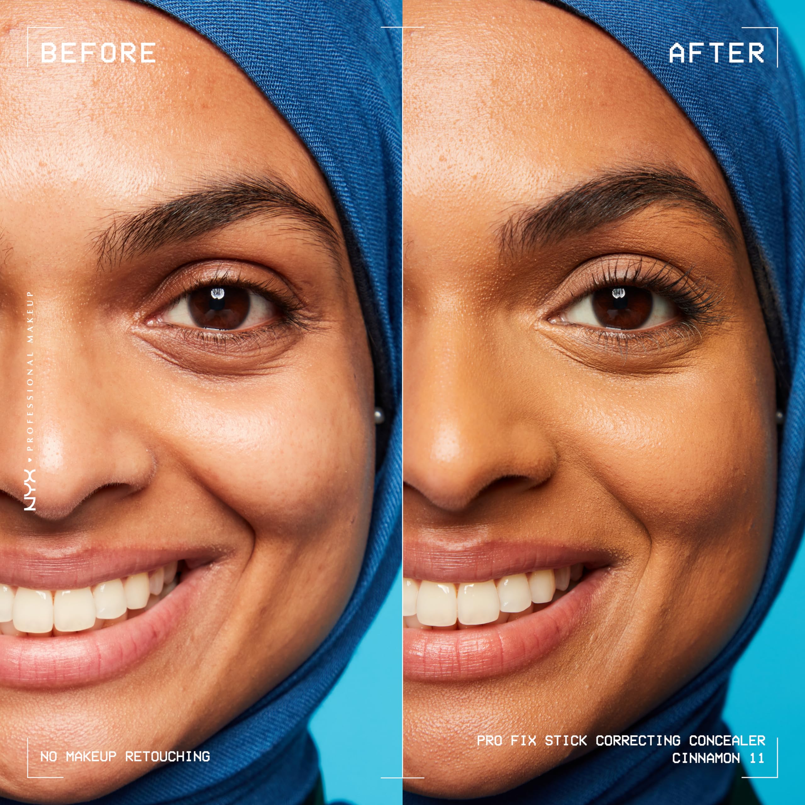 NYX PROFESSIONAL MAKEUP close-up of Cinnamon stick texture demonstrating creamy glide and hyaluronic hydration