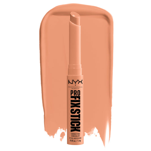 NYX PROFESSIONAL MAKEUP front view of Dark Peach stick showing packaging and shade