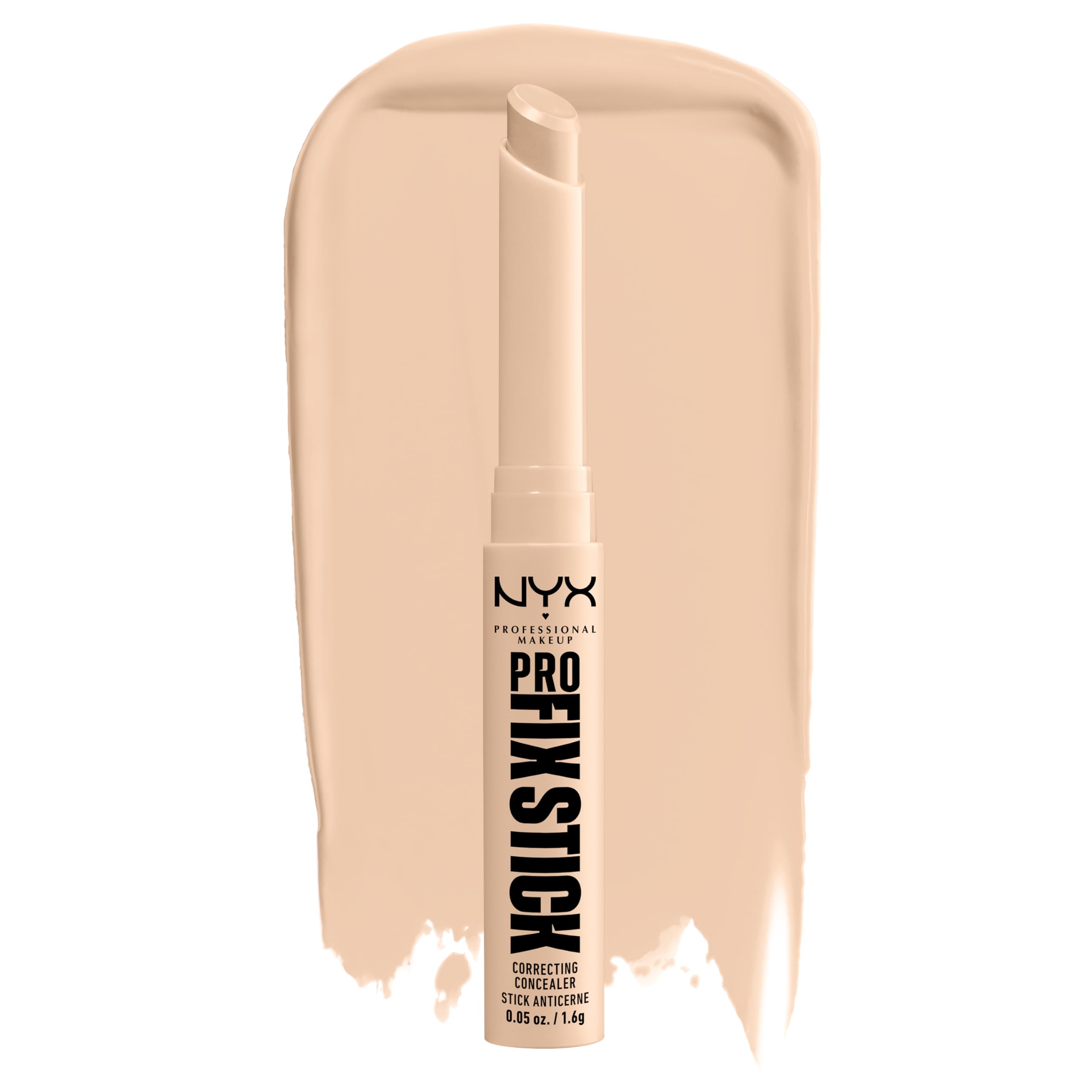 NYX PROFESSIONAL MAKEUP front packaging showing product and label, easy identification benefit