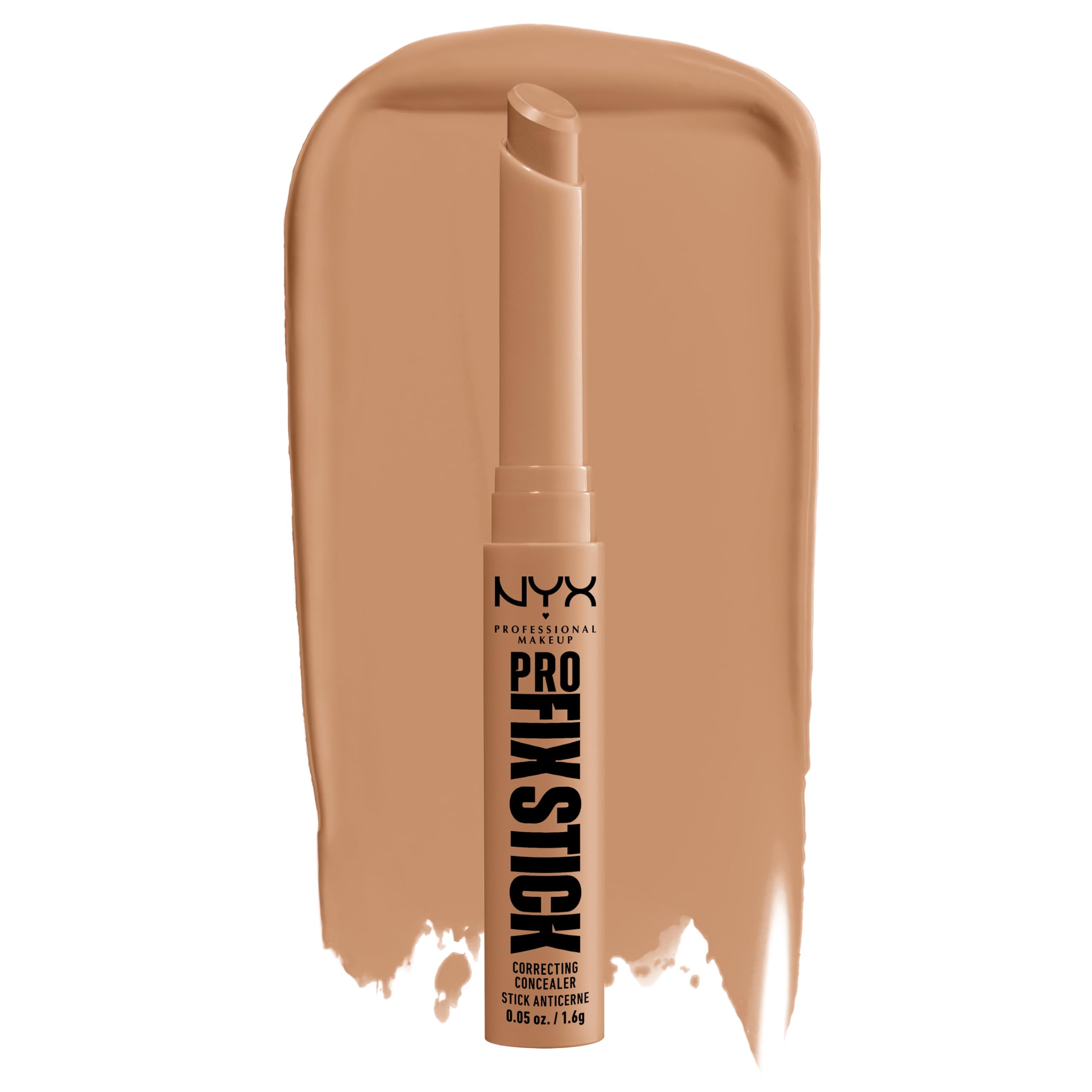 NYX Pro Fix Stick Nutmeg front packaging showing product benefits